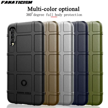 

50pcs High Quality Rugged Shield Coque Case For Samsung Galaxy A70s A70E A70 A60 A51 Matte Soft TPU Silicone Armor Phone Cover