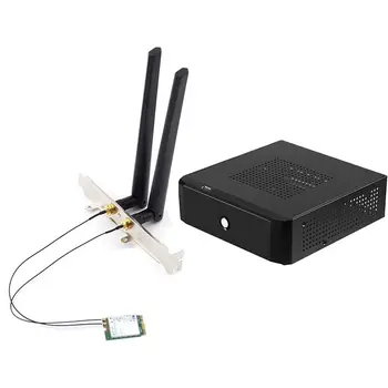 

2400 Mbps Dual Band Wifi 6 Wireless Wi-Fi Card Adapter & Desktop Power Supply Gaming HTPC Host 2.0 USB Mini ITX