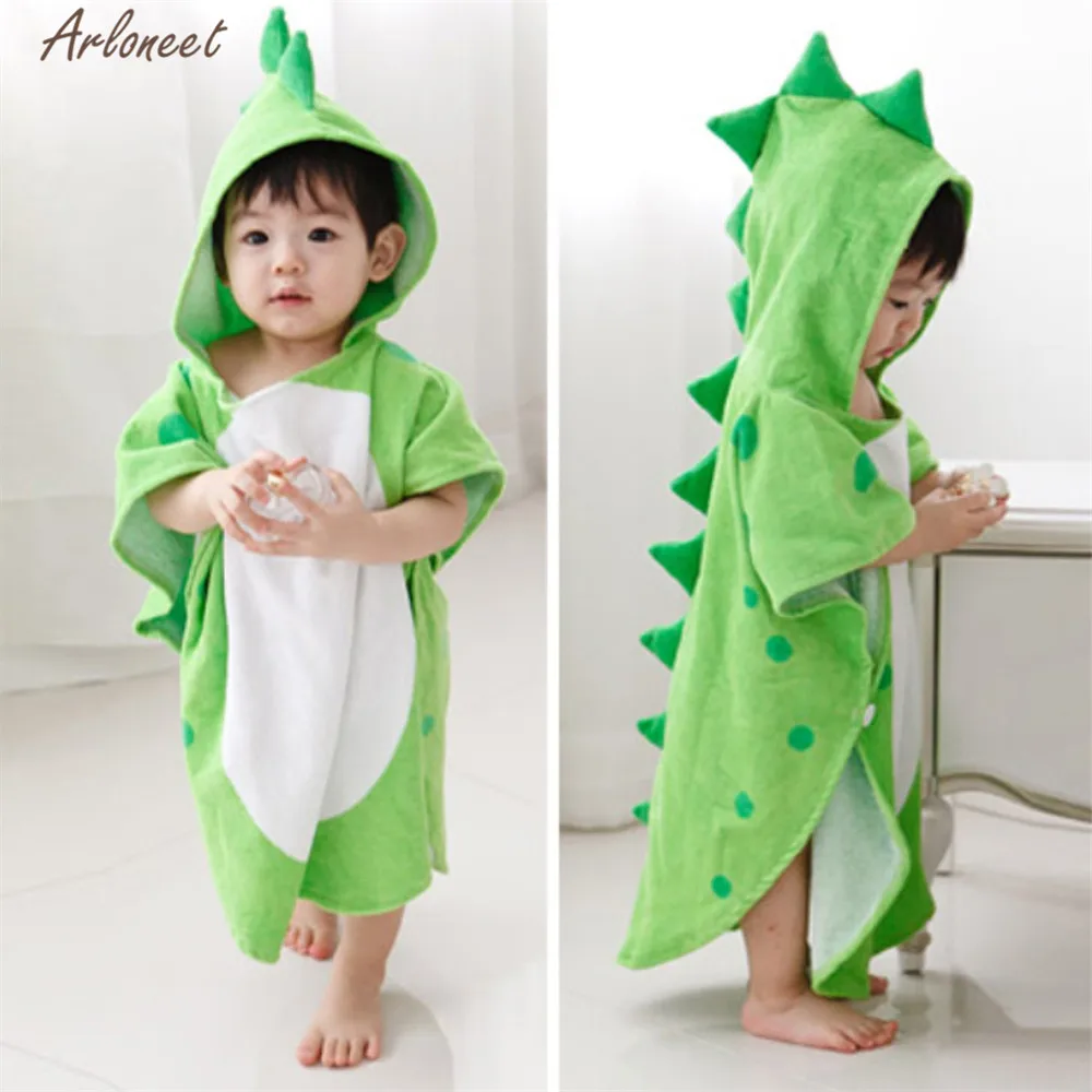 ARLONEET/Одежда для маленьких девочек и мальчиков Пижамы с капюшоном динозавром из