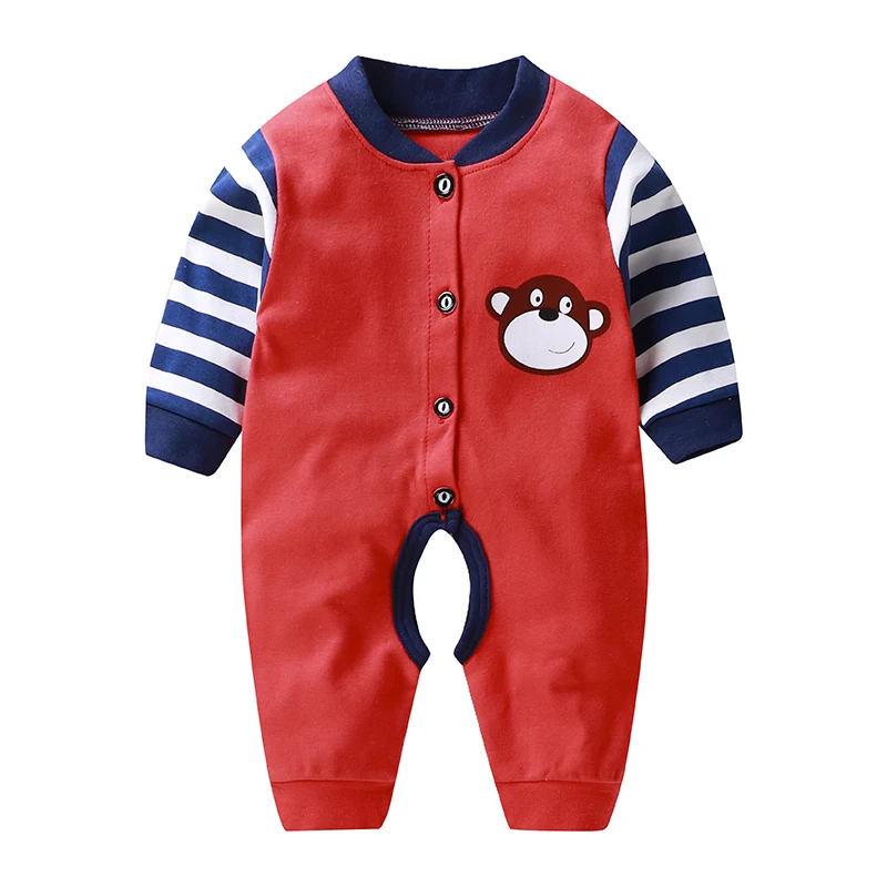 

Newborn Baby Boys Rompers Infantis Girls Full Sleeve Romper Jumpsuit for Kids New Born Baby Clothes 3 6 9 12 M