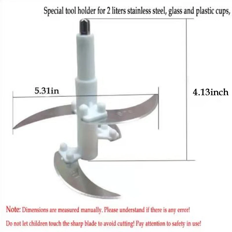 Electric meat grinder accessories blade meat grinder parts multi-function electric mixer blade 2L~3L capacity universal knife holder single blade