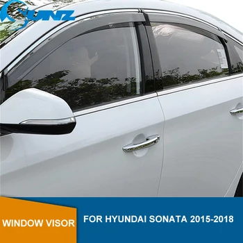 

Side Window Deflectors For Hyundai Sonata 2015 2016 2017 2018 Smoke Window Visor Vent Shades Rain Deflector Guards SUNZ