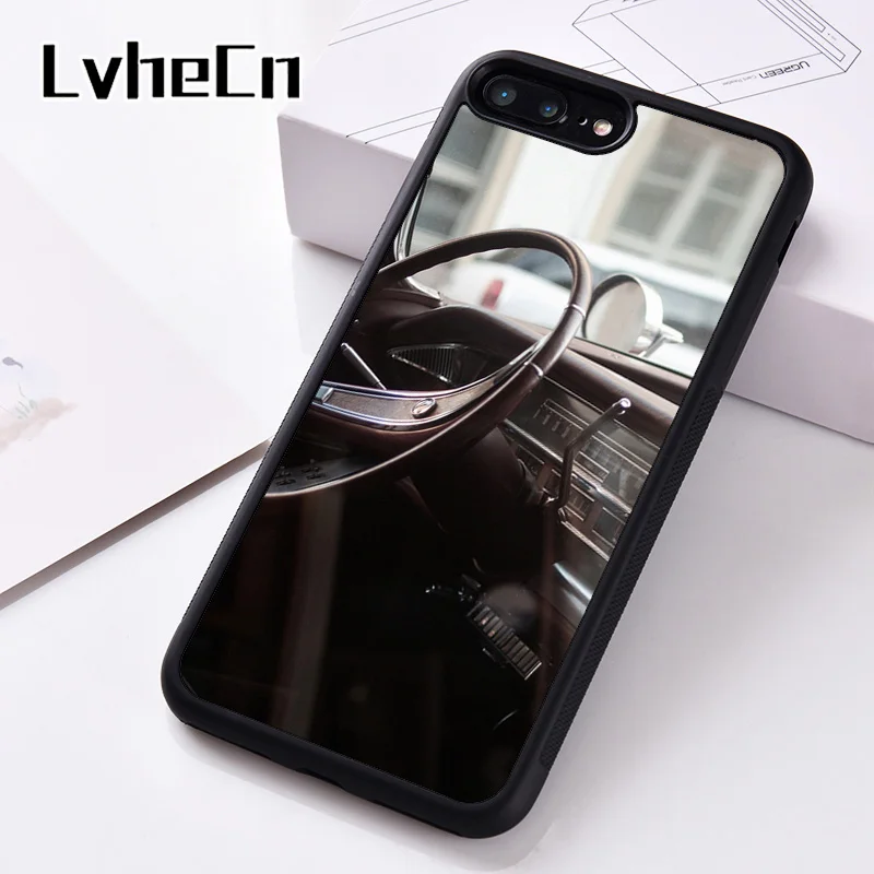 LvheCn Silicone Phone Case Cover For iPhone 6 6S 7 8 Plus 5 5S SE X XS XR 11 PRO MAX Vintage Car Dashboard | Мобильные телефоны и