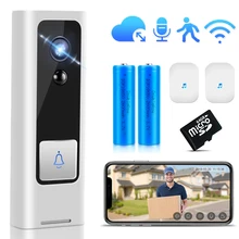 Smart Video Doorbell Camera WiFi Wireless Door Phone Home Door Bell Audio Intercom Security Camera PIR Motion Alarm Baby Monitor