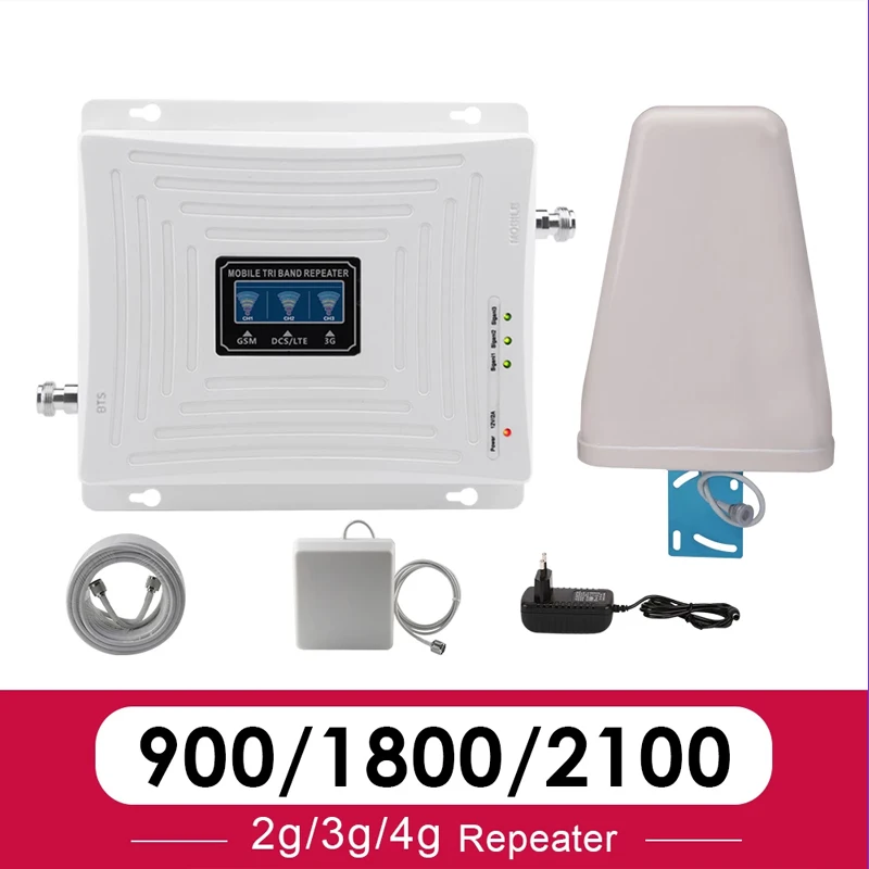 900/1800MHz 70dB 2G 3G 4G LTE Handy Signal Verstärker Booster für zu Hause/Büro 