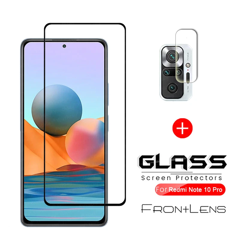 Для Xiaomi Redmi Note 9 Защитное стекло для экрана 2.5D полностью проклеенное Закаленное