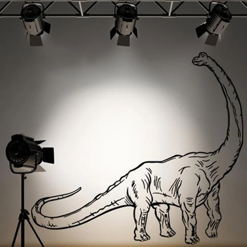 Brachiosaurus Dinosaur Long Neck Animal Wall Sticker Kids Room Bedroom Jurassic Park Dino Dinosaur Animal Wall Decal Vinyl Deco  (1)