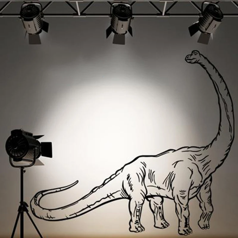 Brachiosaurus Dinosaur Long Neck Animal Wall Sticker Kids Room Bedroom Jurassic Park Dino Dinosaur Animal Wall Decal Vinyl Deco (1)