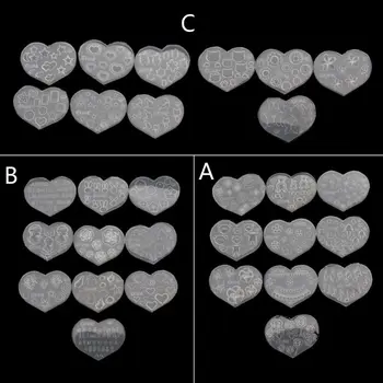 

10Pcs Mini Size Nail Art Silicone Mold Cat Bear Flower Letter Template Acrylic Gel Tools Resin Mold Jewelry Making Tools