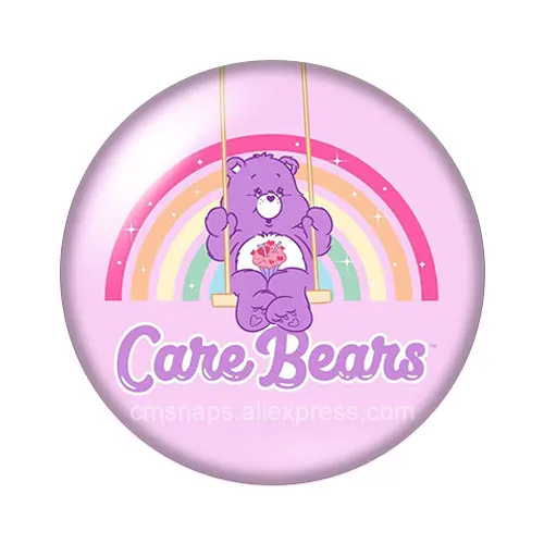 Прекрасный Care Bears стильная футболка с изображением персонажей видеоигр 18 мм кнопки 10 шт, смешанные цвета, круглый стеклянный кабошон стиль для украшение с защелкой - Окраска металла: DB1147-14
