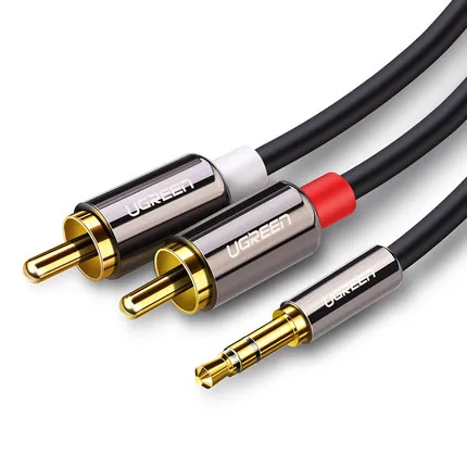 

Lvlian Audio Cable 1:2 3.5mm to Double Lotus Head RCA Plug Mobile Phone Desktop Computer Connected to Power Amplifier