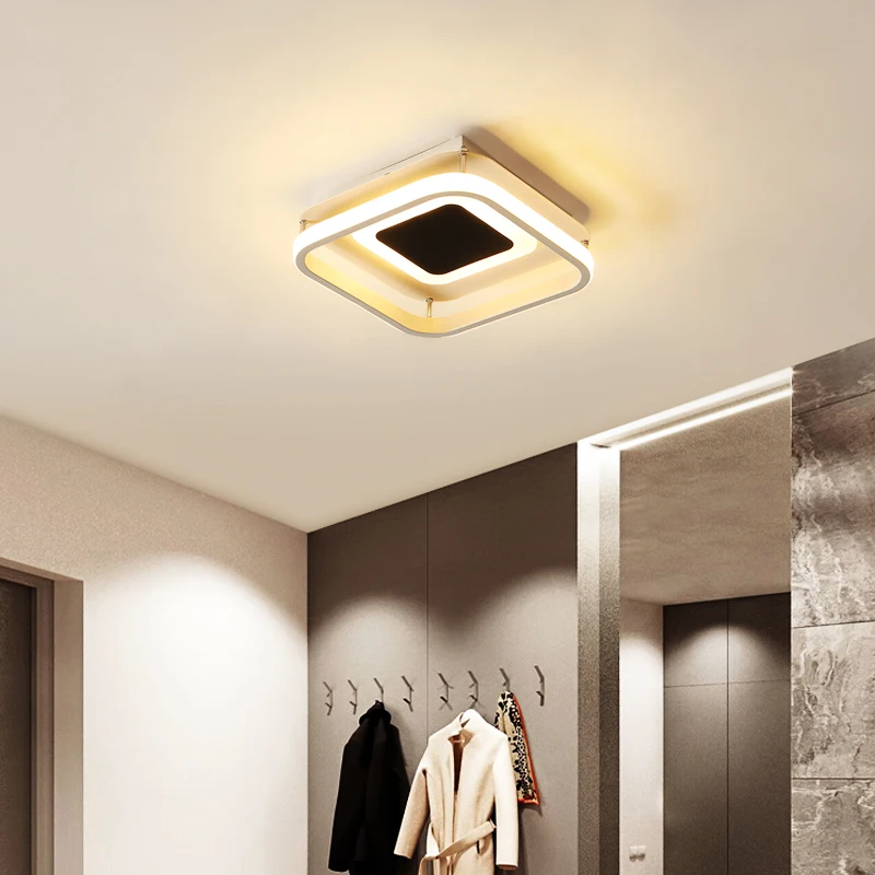 LICAN, современные светодиодные потолочные лампы для спальни, коридора, балкона, входа, светодиодный, Lustre Luminarie, квадратный потолочный светильник для дома