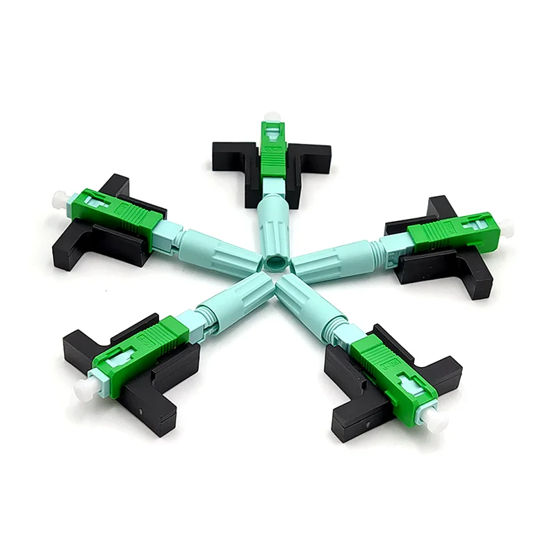 

SC APC Fast Connector Single-Mode Connector FTTH Tool Cold Connector Tool Fiber Optic Fast Connnector