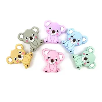 

licone Bead Animal Cute Teether Teething Safe Baby Care DIY Jewelry Necklace Toy