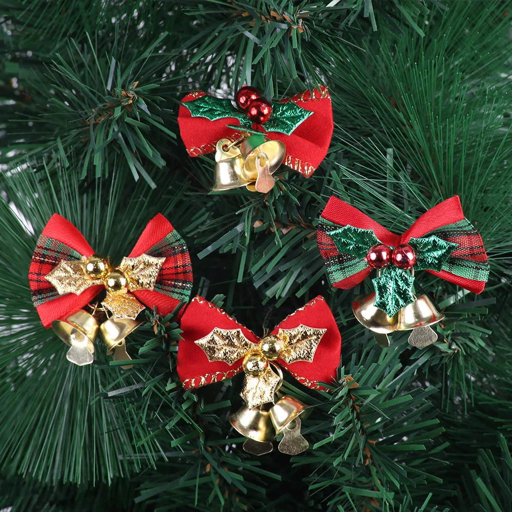 Grand Nœud Décoratif En Lin Pour Sapin De Noël, Gr... - Grandado - 4