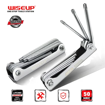 WISEUP 8 In 1 Universal Portable Wrench Set Folding Hex Precision Screwdriver Small Tri Wing Torx Screwdrivers Hand Repair Tool 1