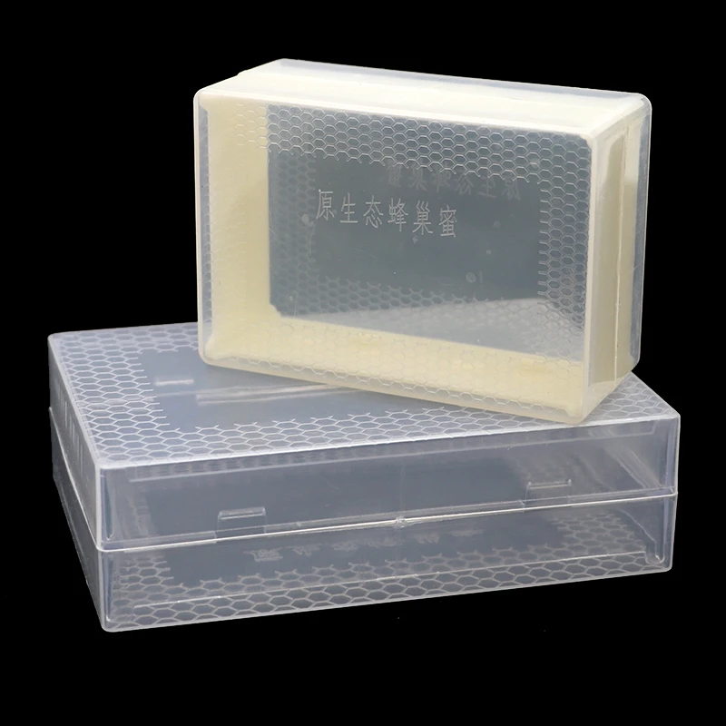 

10 Pcs 250G/500G Honey Cassette Beekeeping Tool Transparent Plastic Nest Honey Nest Honey Box Nest Removable Clean and Sanitary