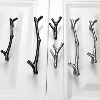 New Tree Branch Door Cabinets Handle Kitchen Cupboard Drawer Pull Wardrobe Knobs Furniture Hardware