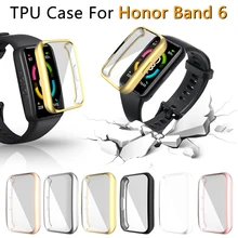 Screen Protector Case for Huawei Honor Band 6 Watch Ultra Slim Soft TPU Smartwatch Cover Honor Band 6 Protective Bumper Shell
