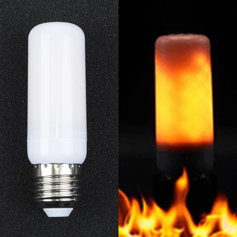 

1 Piece 3W E27 LED Bulb Flickering Lamp Xmas Decor Flame Effect Simulated Fire Light Portable Lighting Accessories