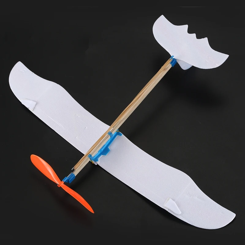 Эластичная резинка работает DIY Пена комплект модели самолета обучающая игрушка