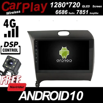 

Qled 1280*720 Screen Car Android 10.0 Player for KIA K3 Cerato Forte stereo Automotive Carplay Bluetooth GPS Radio Head Unit