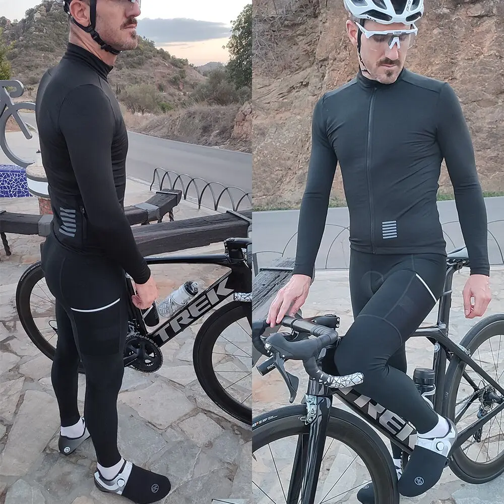 YKYWBIKE giacca invernale giacca termica da uomo in pile giacca da ciclismo  manica lunga abbigliamento da bici da ciclismo nero|Cycling Jackets| -  AliExpress