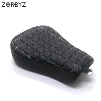 

ZORBYZ Motorcycle Black Artificial Leather Front Driver Solo Seat Cushion For Harley Sportster Forty Eight XL1200 883 72 48