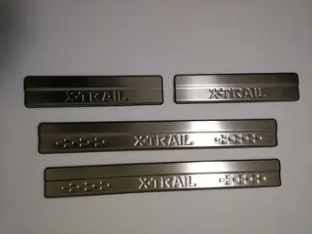 

Stainless Steel Door Sill Scuff Plate for 2014-2017 Nissan X-Trail X Trail XTrail T32 Welcome Pedal Trim Car Styling Accessories