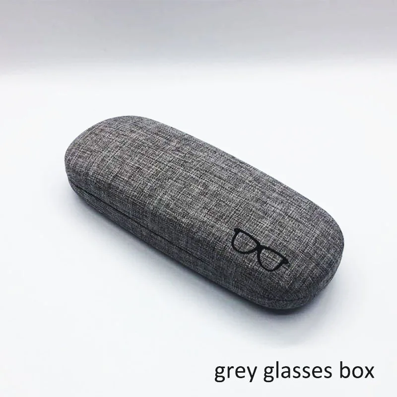 grey glasses box Модный тканевый Чехол для очков для чтения для детей и женщин, чехол для солнцезащитных очков ручной работы, защитный чехол для очков для мужчин - Цвет: grey glasses box