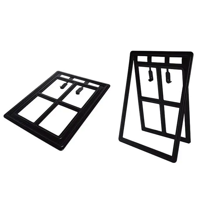 Pet дверной небольшие в виде кошек и собак дверей летний 25x20 см/9,8x7,9 дюймов 0,450 кг бытовой с решетчатой дверью черного и белого цвета