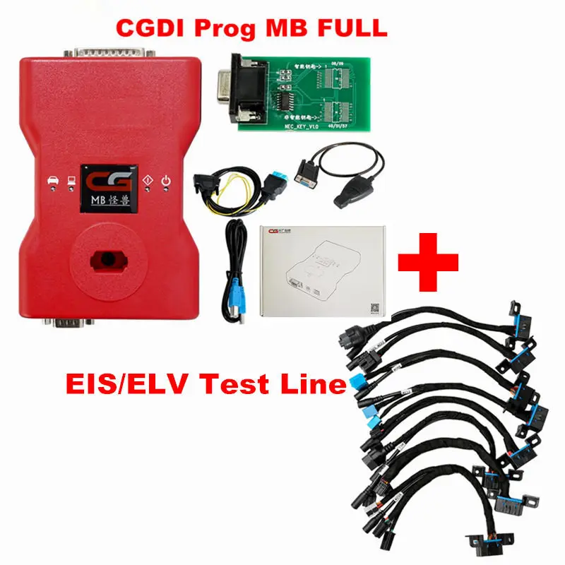 Новинка, CGDI Prog MB для Benz, Автомобильный ключ, добавить самый быстрый для Benz, ключевой программист со всеми адаптерами, поддержка всех ключей - Цвет: CG EIS