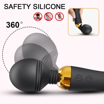 FLXUR Powerful AV Vibrator Sex Toys for Woman Magic Wand Clitoris Stimulator G Spot vibrating Female Masturbator Sex Products 3