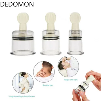 

Body Back Massage Acupuncture Vacuum Cupping Rotating Handle Vacuum Cans Suction Enhancer Anti Cellulite Cups Nipple Enlarge