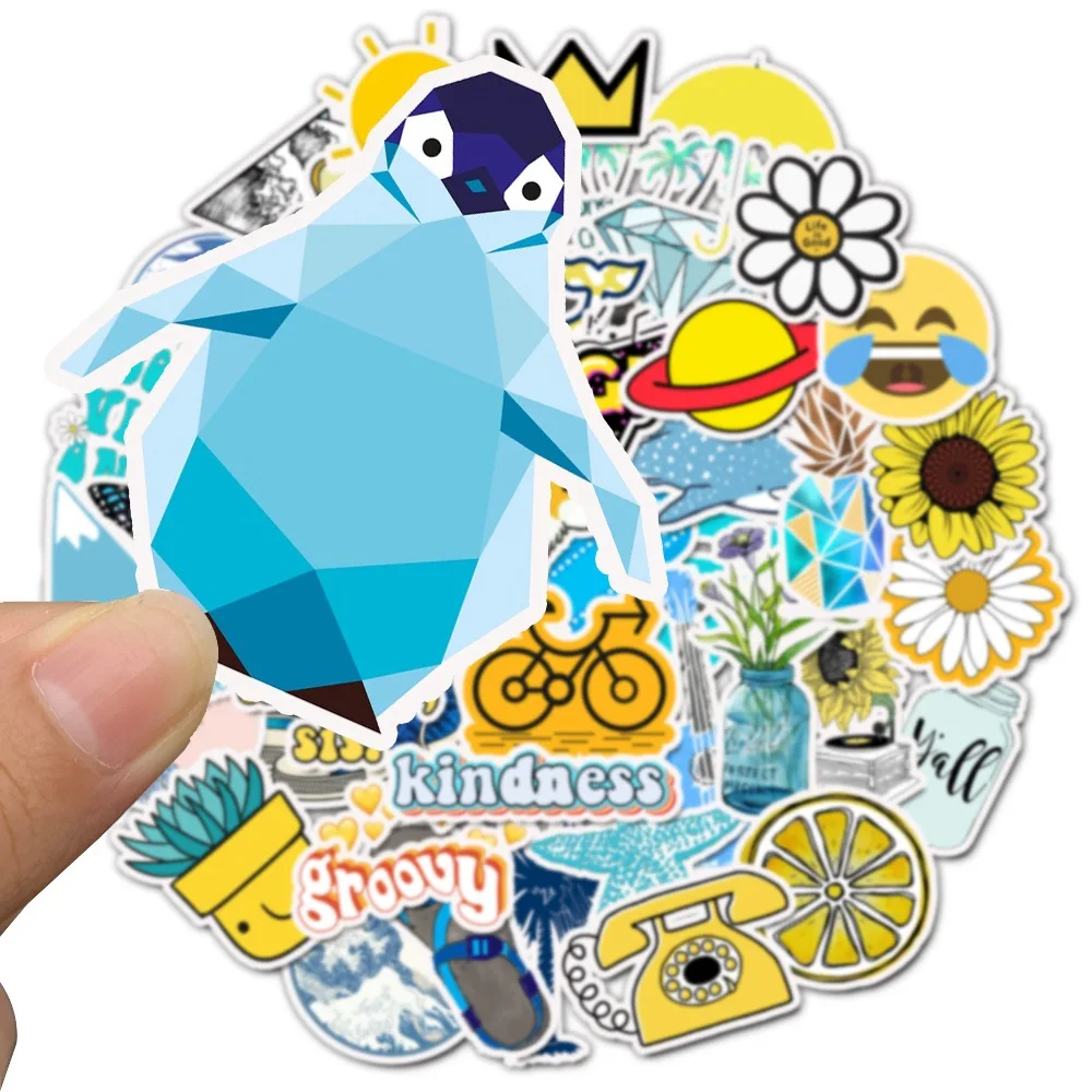 100 шт Мультяшные простые VSCO наклейки для девочек Kawaii s для детских игрушек, водонепроницаемые наклейки для самостоятельной сборки ноутбука, велосипедные наклейки на шлем, автомобильные наклейки