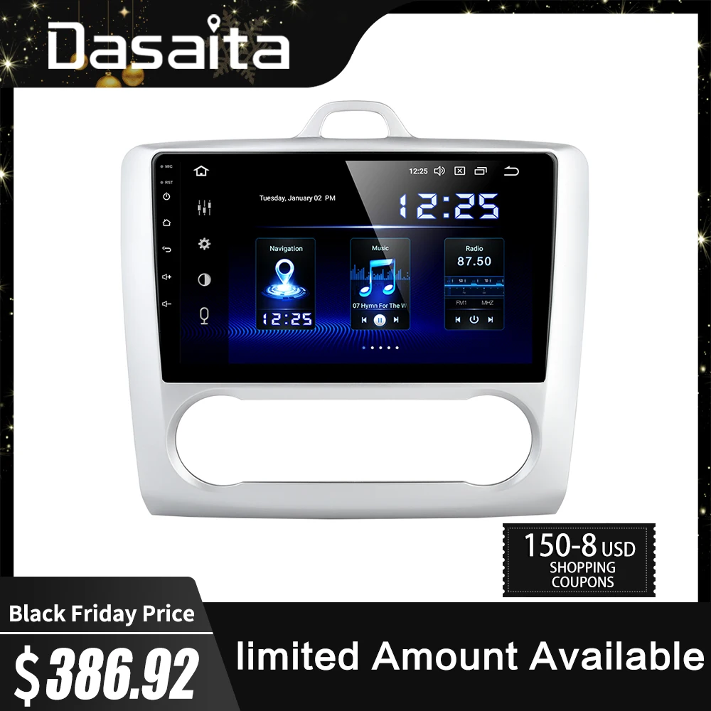 Dasaita " ips TDA7850 автомобильный Android 9,0 радио плеер для Ford Focus 2 2002 2003 2004 2005 2006 2007 2008 gps навигатор HDMI
