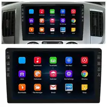 9in 2.5d tela de toque navegador gps embutido bluetooth wifi quad core player fm/am rádio para android 9.1