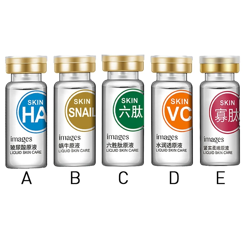 

10ml Hyaluronic Acid Face Serum Anti-Aging Moisturizing Whitening Essence Face Cream Dry Skin Care Snail,Liusheng peptide*