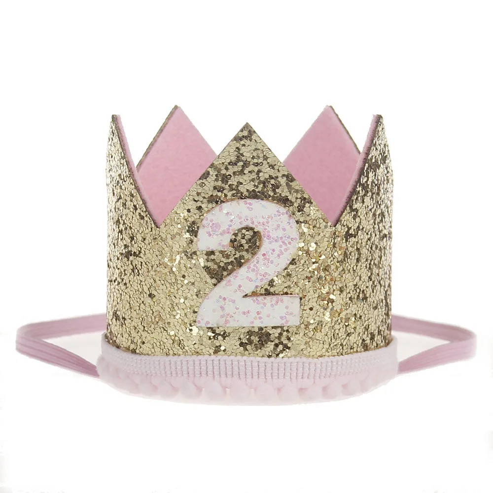  Baby Rose Flower Crown Headband Baby sequin crown hair band Lovely Kids Birthday Gift Photo Prop Hair Accessories