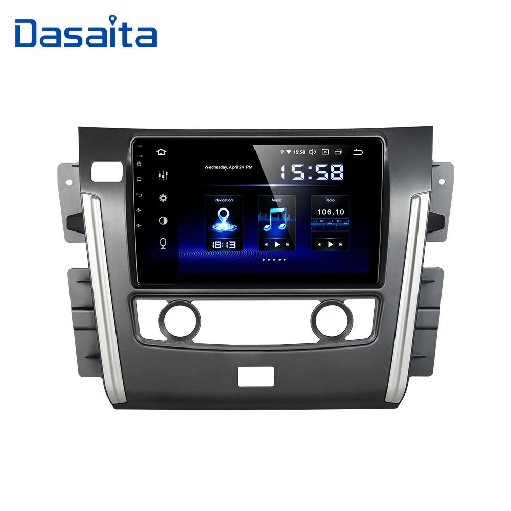 Dasaita 1 Din автомобильный радиоприемник GPS Android 10 0 для Nissan Patrol 2018 с 2 &quotIPS сенсорный