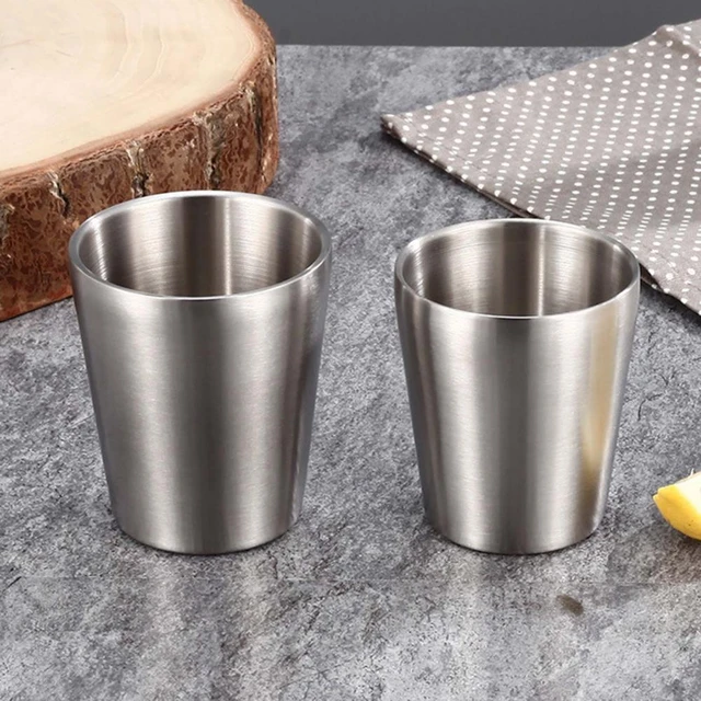 New Stainless Steel Espresso Cups Double Walled Vacuum Insulated Heat  Resistant Coffee Cups Unbreakable Small Cup - AliExpress