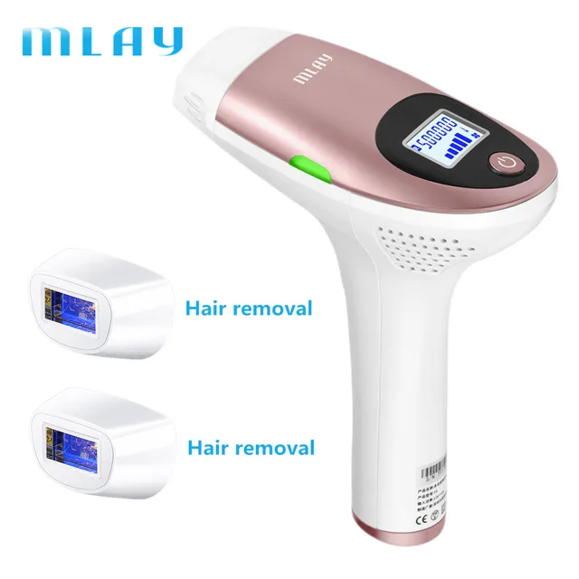 MLAY T3 Laser Hair Removal Epilator Malay Depilator Machine Full Body Hair Removal Device Painless Personal Care Appliance device and 2 HR lamp