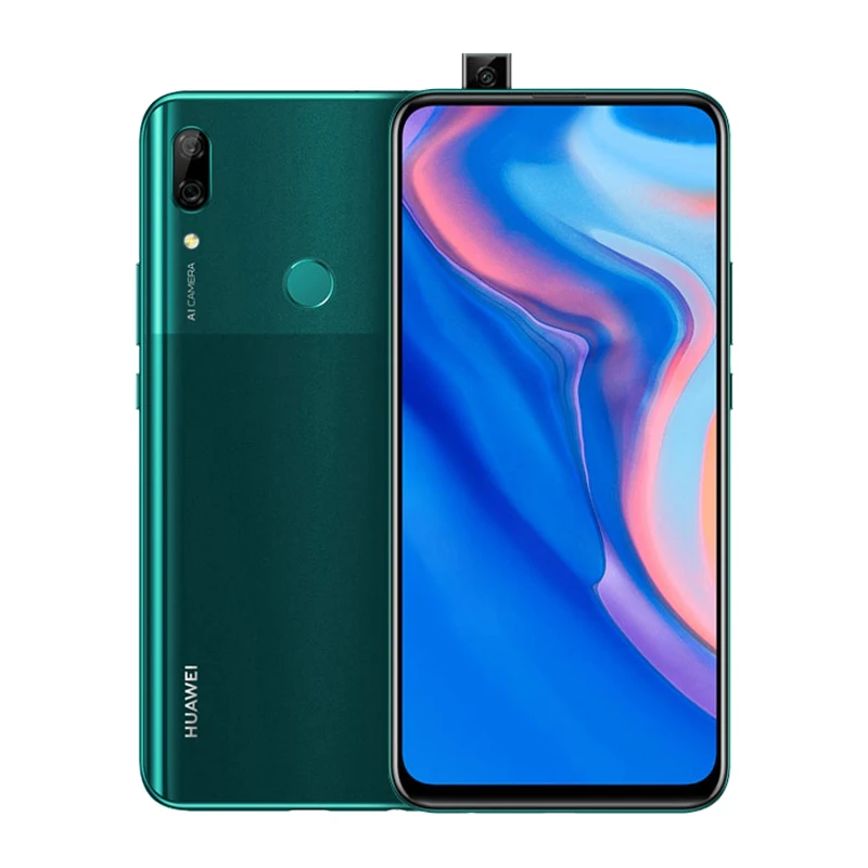 Huawei P Smart Z 4 Гб 64 Гб мобильный телефон 6,5" экран Android 9,1 Kirin 710F Восьмиядерный 16 МП Двойная камера смартфон 4000 мАч NFC - Color: 4GB 64GB Green