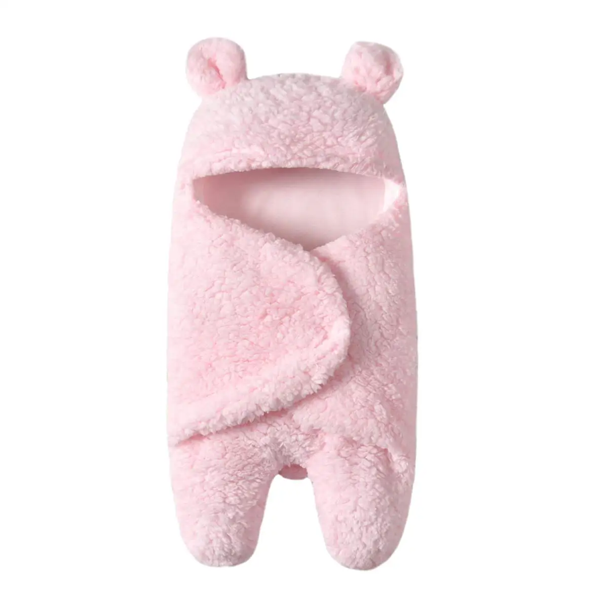 Bolsa de Dormir Bebê Recém-nascido Meninas Meninos Inverno Velo Quente Algodão Cor Pura Swaddle Sólido Dormirwear 20 Sacos de dormir bebê
