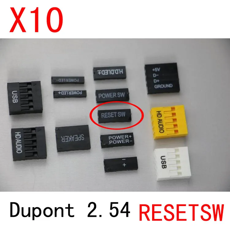 10 шт. 2Pin 2 54 dupont разъем надпись сброс SW TJC8 мм шаг заменить Molex | Обустройство дома