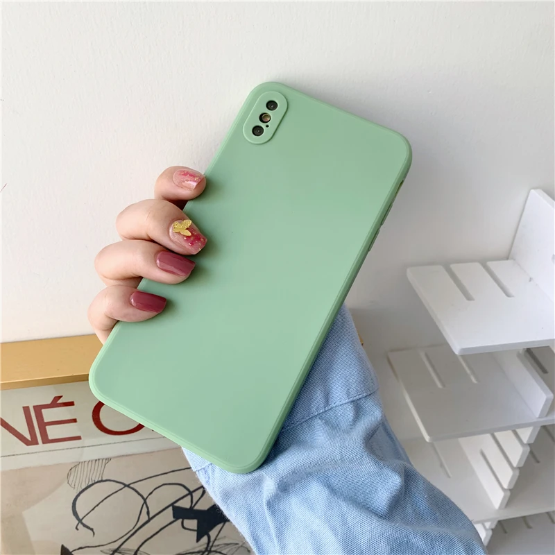 Ban Đầu Silicone Cao Cấp Dành Cho Iphone 12 11 Pro X XS MAX XR SE 2020 7 8 6S 6 plus Ốp Lưng Điện Thoại Trên Iphone 12 Mini 10 Bao pitaka case Cases For iPhone