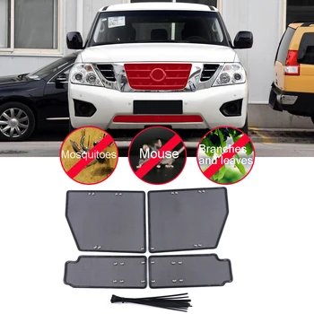 

Car Accessories For Nissan Patrol 2017-2020 Steel Front Grille Insert Net Anti-insect Screening Mesh 4pcs