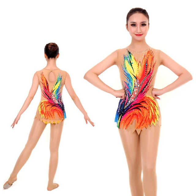 Justaucorps de compétition de gymnastique artistique pour filles,  justaucorps de gymnastique de style personnalisé, performances pour enfants  et adultes - AliExpress