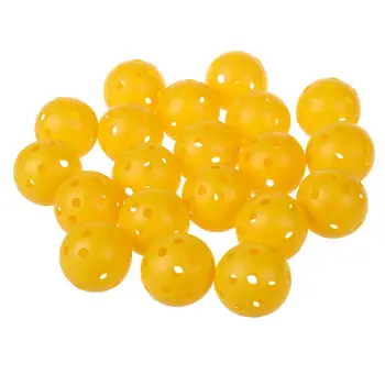 

20 x Golf Tennis Practice Training Balls Airflow Hollow Perforated Plastic