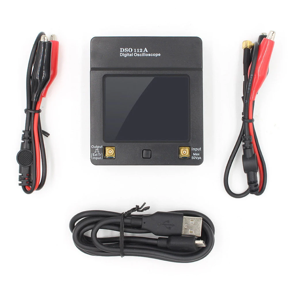 

DSO112A Mini 2MHz Digital Storage Oscilloscope Handheld Durable Tools Stable Portable 5Msps Analyzer USB Touch Screen